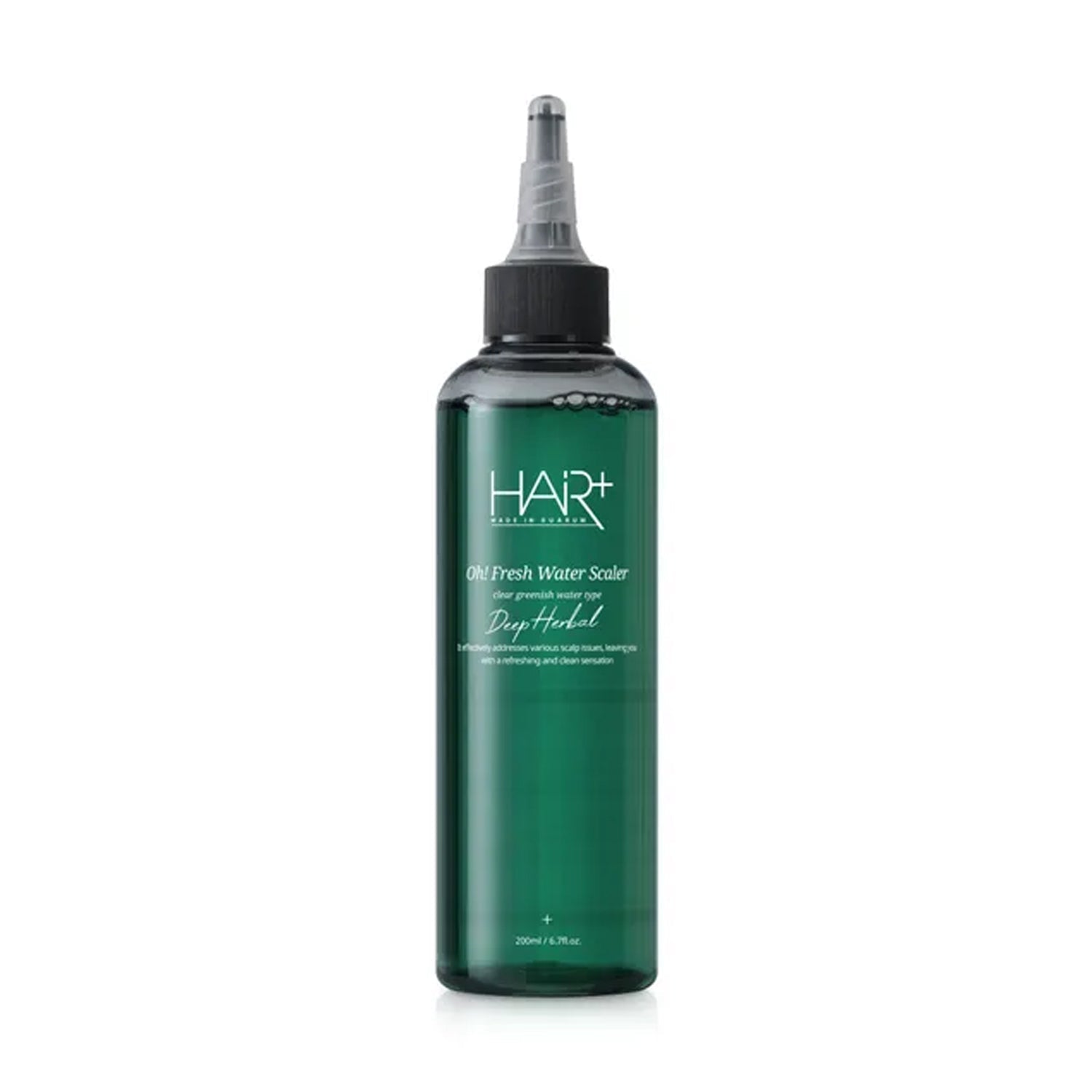 HAIR+ HAIR+ Oh! Fresh Deep Herbal Water Scaler 200ml - exfoliating - front bottle shot