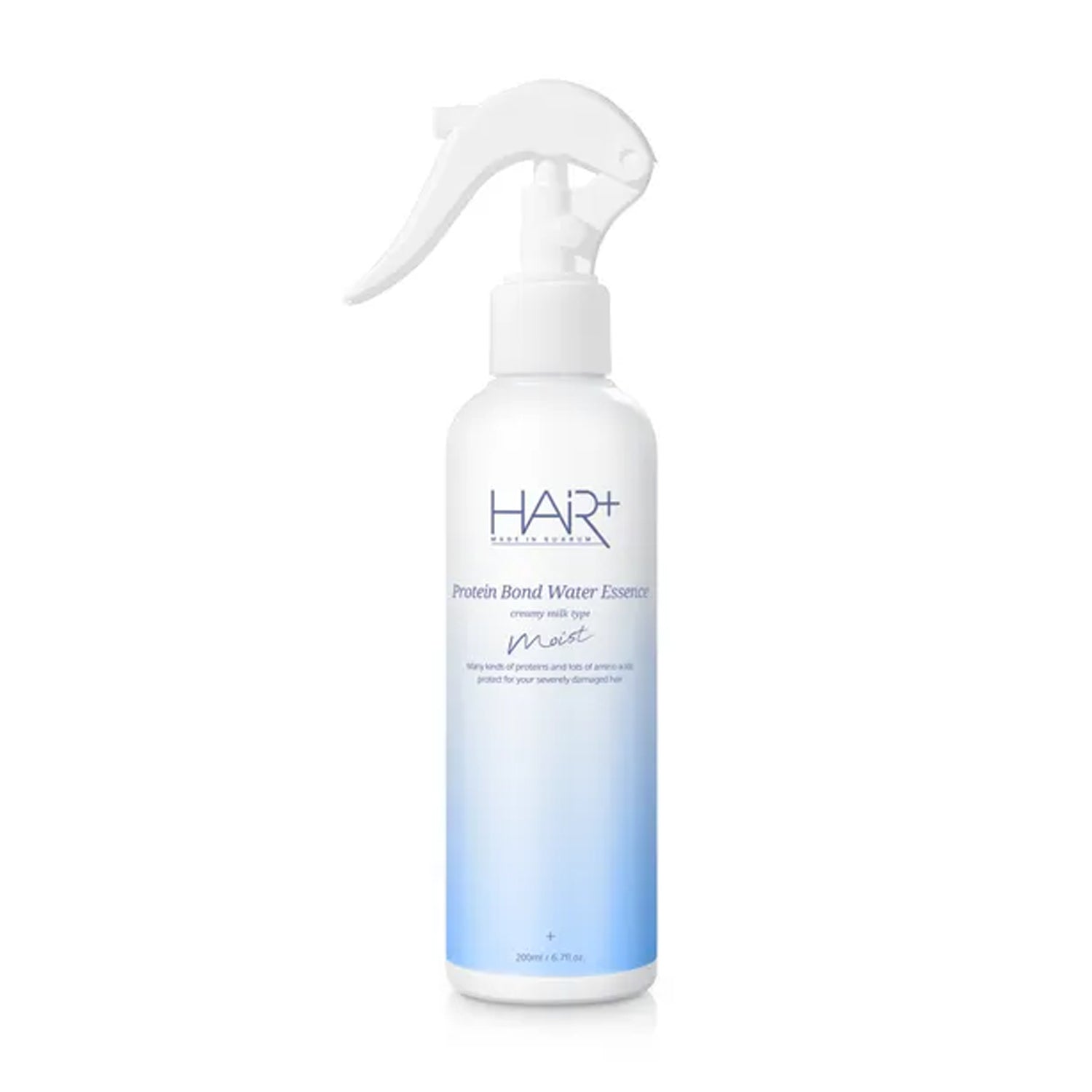 HAIR+ HAIR+ Protein Bond Moist Water Essence 200ml - hydrating - front bottle shot