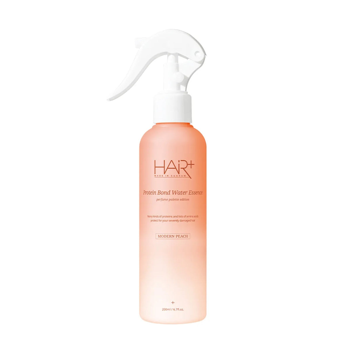 HAIR+ HAIR+ Protein Bond Water Essence Modern Peach Edition 200ml - hydrating - front bottle shot