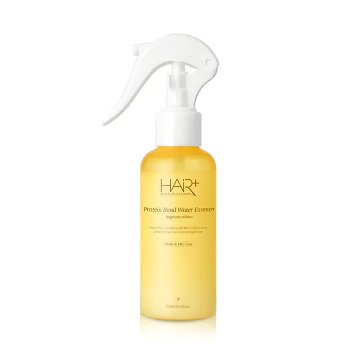 HAIR+ HAIR+ Protein Bond Water Essence Pear & Freesia Edition 120ml - hydrating - front bottle shot