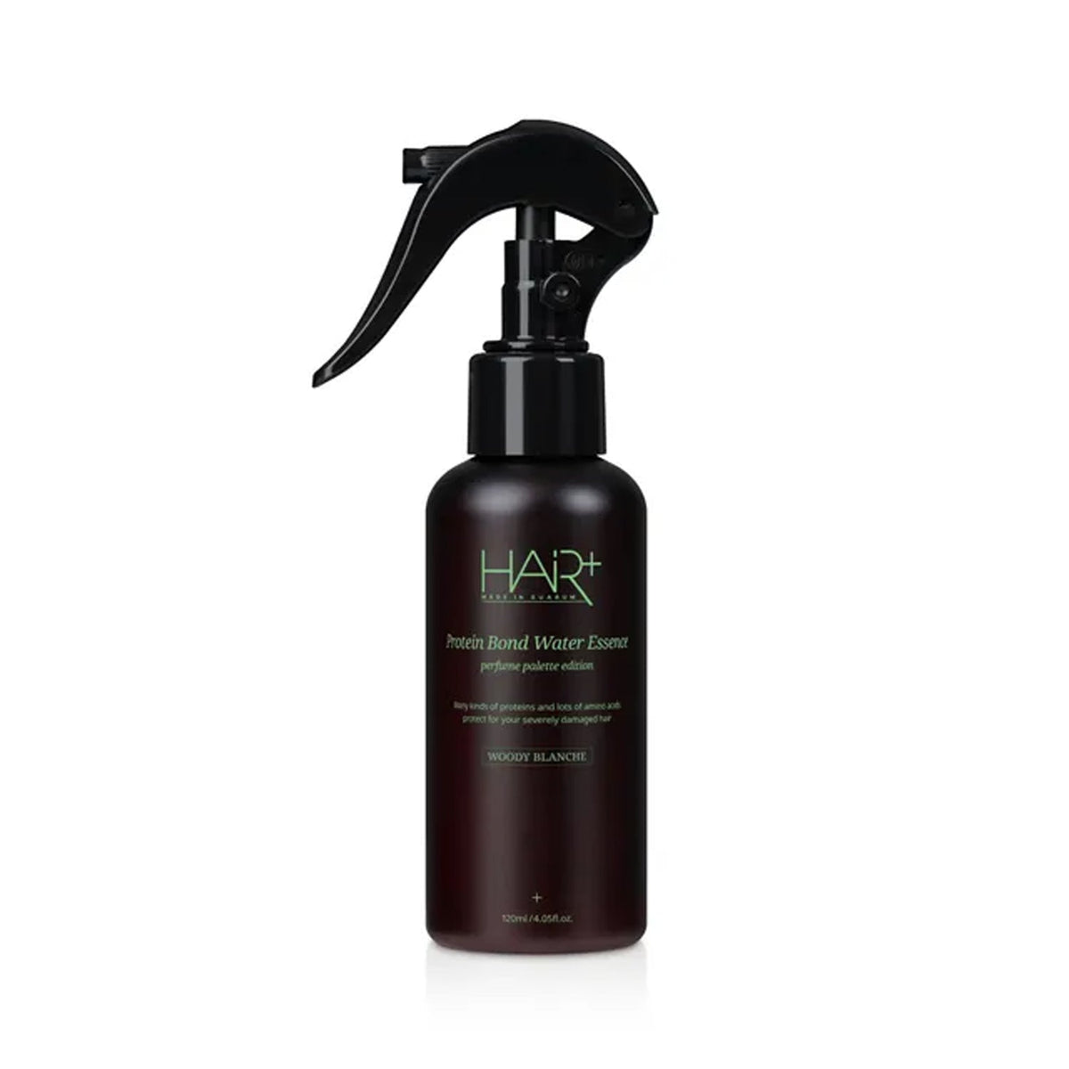 HAIR+ HAIR+ Protein Bond Water Essence Woody Blanche Edition 120ml - hydrating - front bottle shot