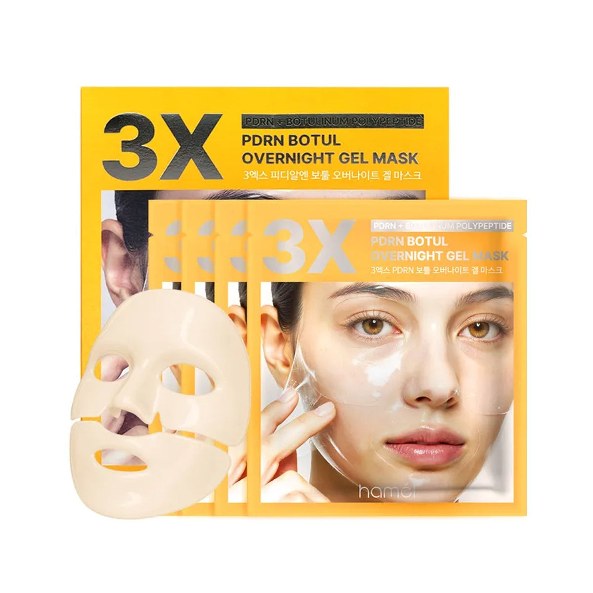 HAMEL HAMEL 3X PDRN Botul Overnight Gel Mask 4ea - hydrating - front bottle shot