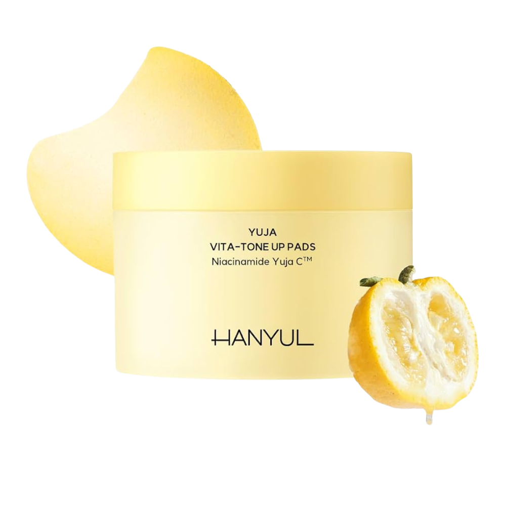 HANYUL HANYUL Yuja Vita Tone Up Apple Zone Pad 60P - hydrating - front bottle shot