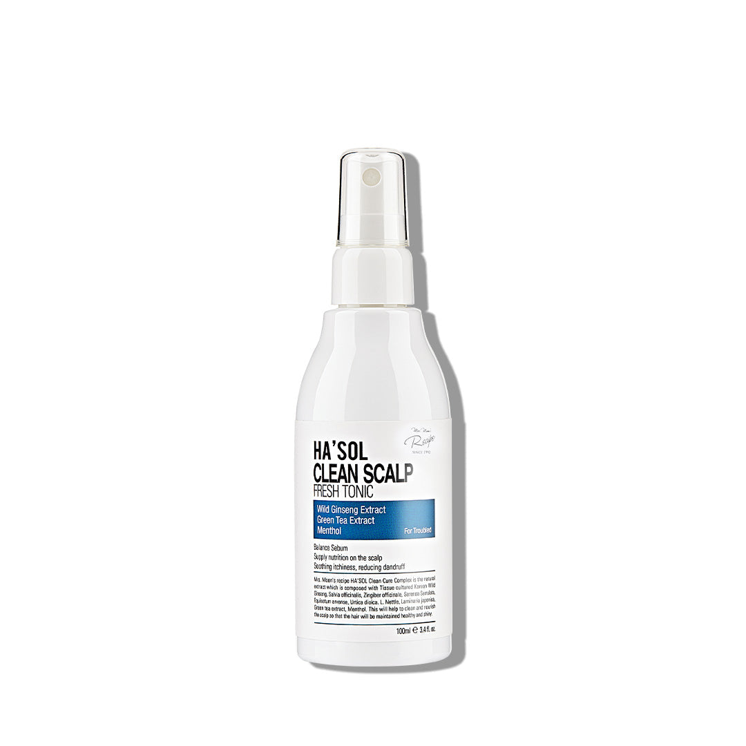 HA'SOL HA'SOL Clean Scalp Tonic 100ml For Oily Hair and Scalp Care - nourishing - front bottle shot