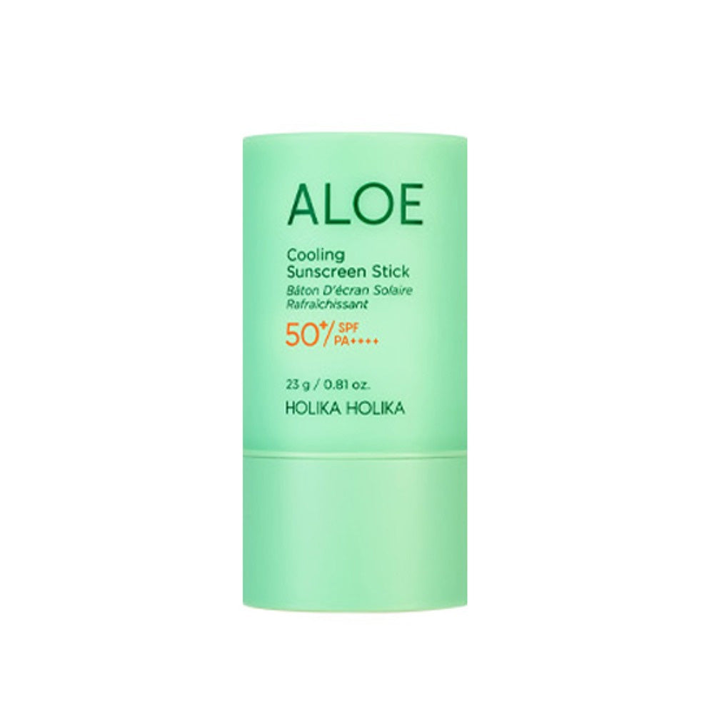 Holika Holika Holika Holika Aloe Cooling Sunscreen Stick SPF50+ PA++++ 23g - hydrating - front bottle shot