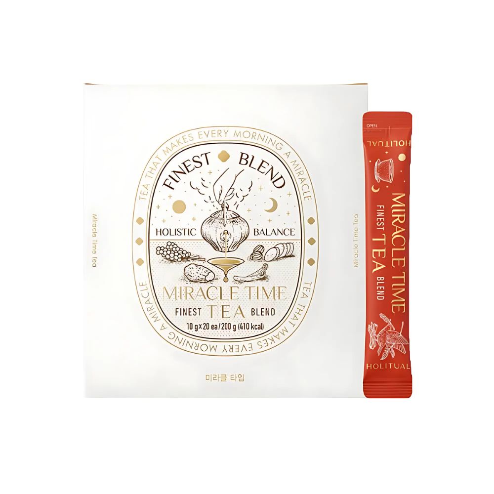 HOLITUAL HOLITUAL Miracle Time Tea 20ea - soothing - front bottle shot