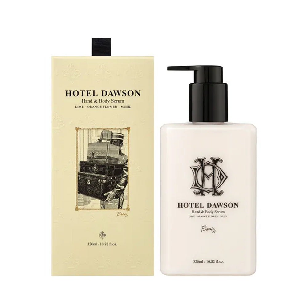 HOTEL DAWSON HOTEL DAWSON Boris Hand & Body Serum 320ml - soothing - front bottle shot