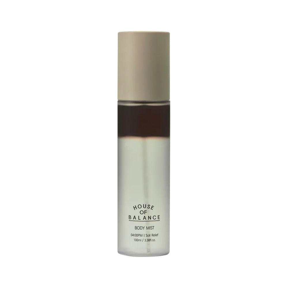 HOUSE OF BALANCE HOUSE OF BALANCE Soil Relief Balance Body Mist 100ml - hydrating - front bottle shot