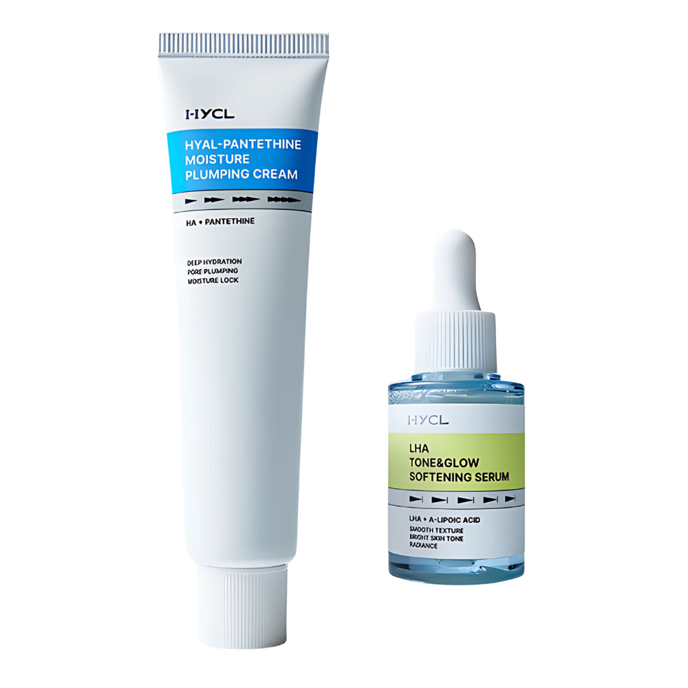 HYCL HYCL [2-Piece Set] LHA Softening Serum 30ml + Plumping Cream 70ml - hydrating - front bottle shot
