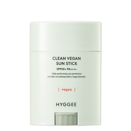 HYGGEE HYGGEE Clean Vegan Sunstick SPF50+ PA++++ 20g - exfoliating - front bottle shot