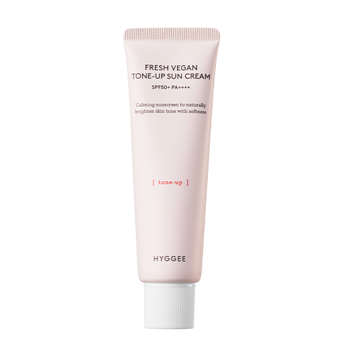 HYGGEE HYGGEE Fresh Vegan Tone-up Suncream SPF50+ PA++++ 50ml - brightening - front bottle shot