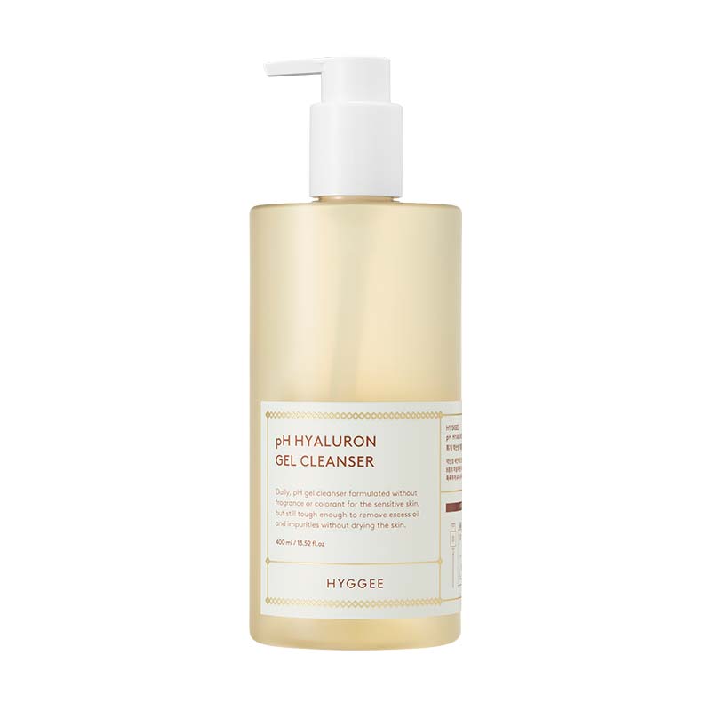 HYGGEE HYGGEE pH Hyaluron Gel Cleanser 400ml - hydrating - front bottle shot