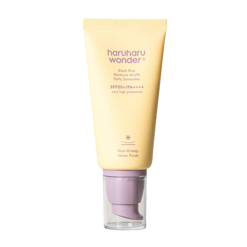 haruharu wonder haruharu wonder Black Rice Moisture Airyfit Daily Sunscreen SPF50+ PA++++  50ml - hydrating - front bottle