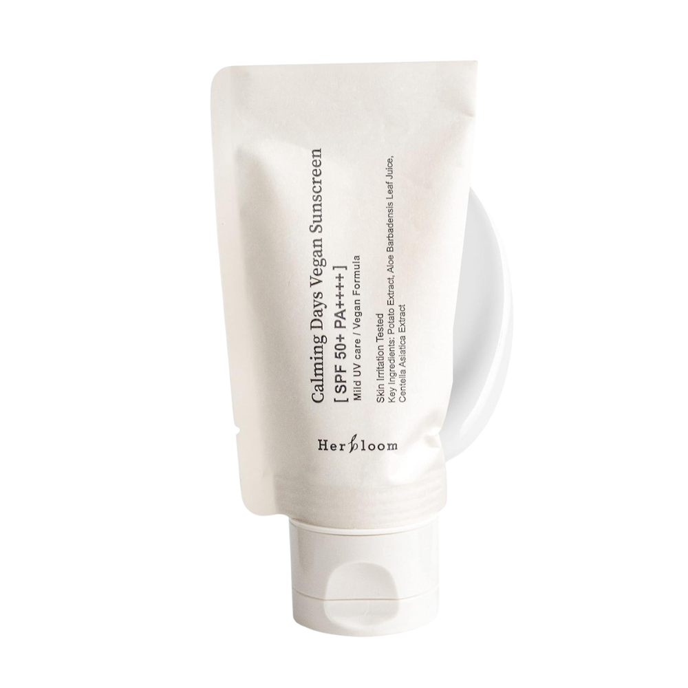 Herbloom Herbloom Calming Days Vegan Sunscreen SPF 50+ PA++++ 50ml - hydrating - front bottle shot