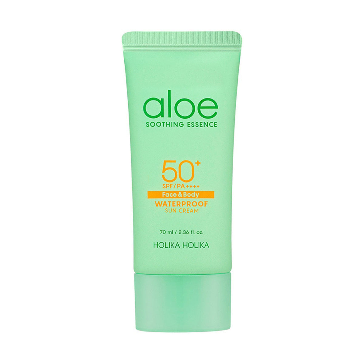 Holika Holika Holika Holika Aloe Waterproof Sun Cream SPF50+ PA++++ 70ml - hydrating - front bottle shot