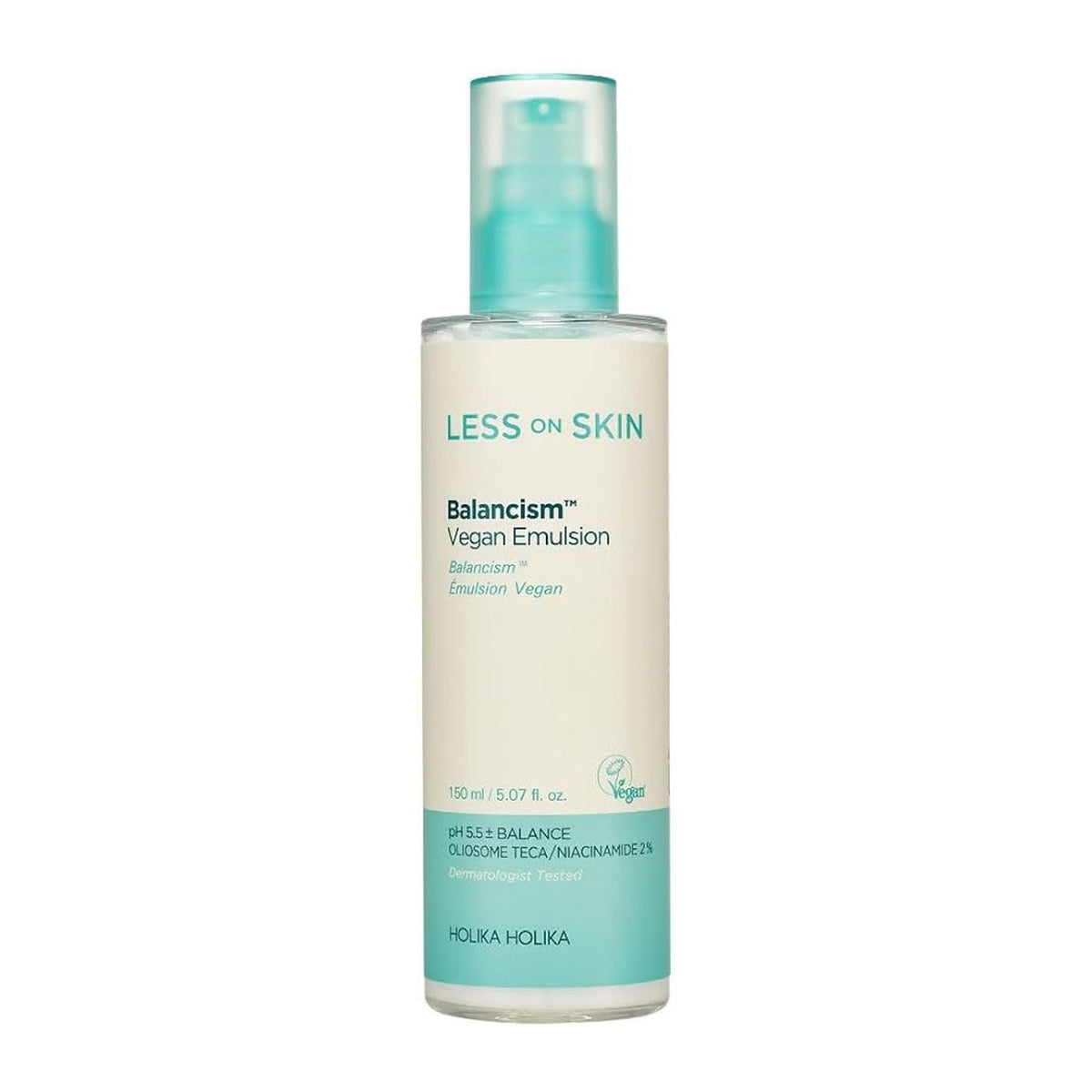 Holika Holika Holika Holika Less On Skin Balancism Vegan Emulsion 150ml - hydrating - front bottle shot
