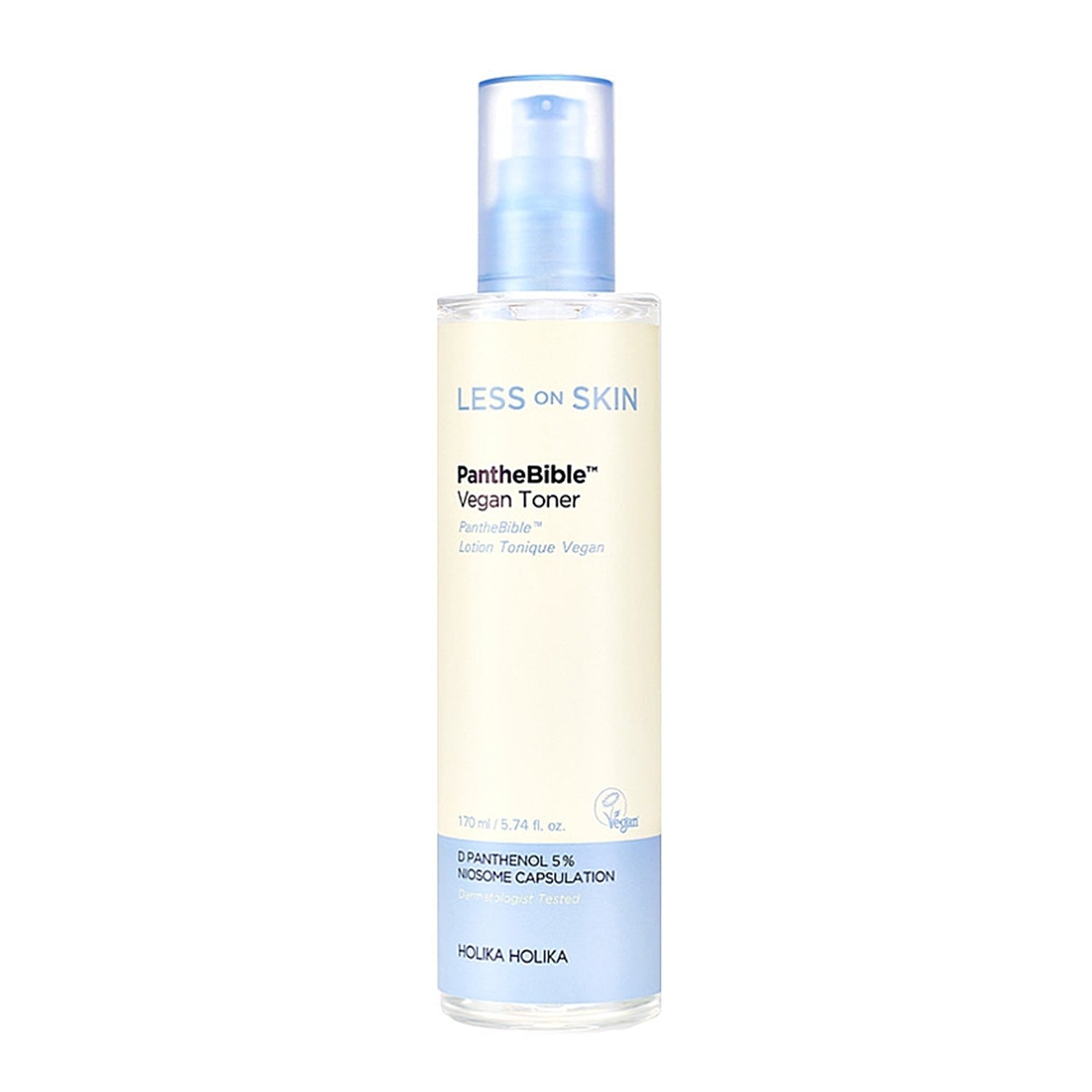 Holika Holika Holika Holika Less On Skin PantheBible Vegan Toner 170ml - hydrating - front bottle shot