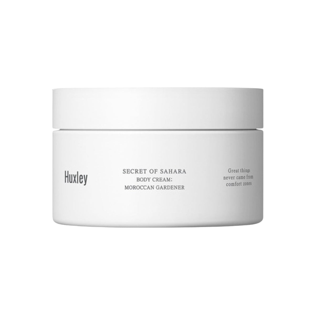Huxley Huxley Body Cream: Moroccan Gardener 200ml - hydrating - front bottle shot