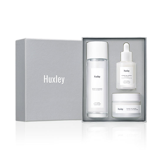 Huxley Huxley Brightening Trio Set - hydrating - front bottle shot