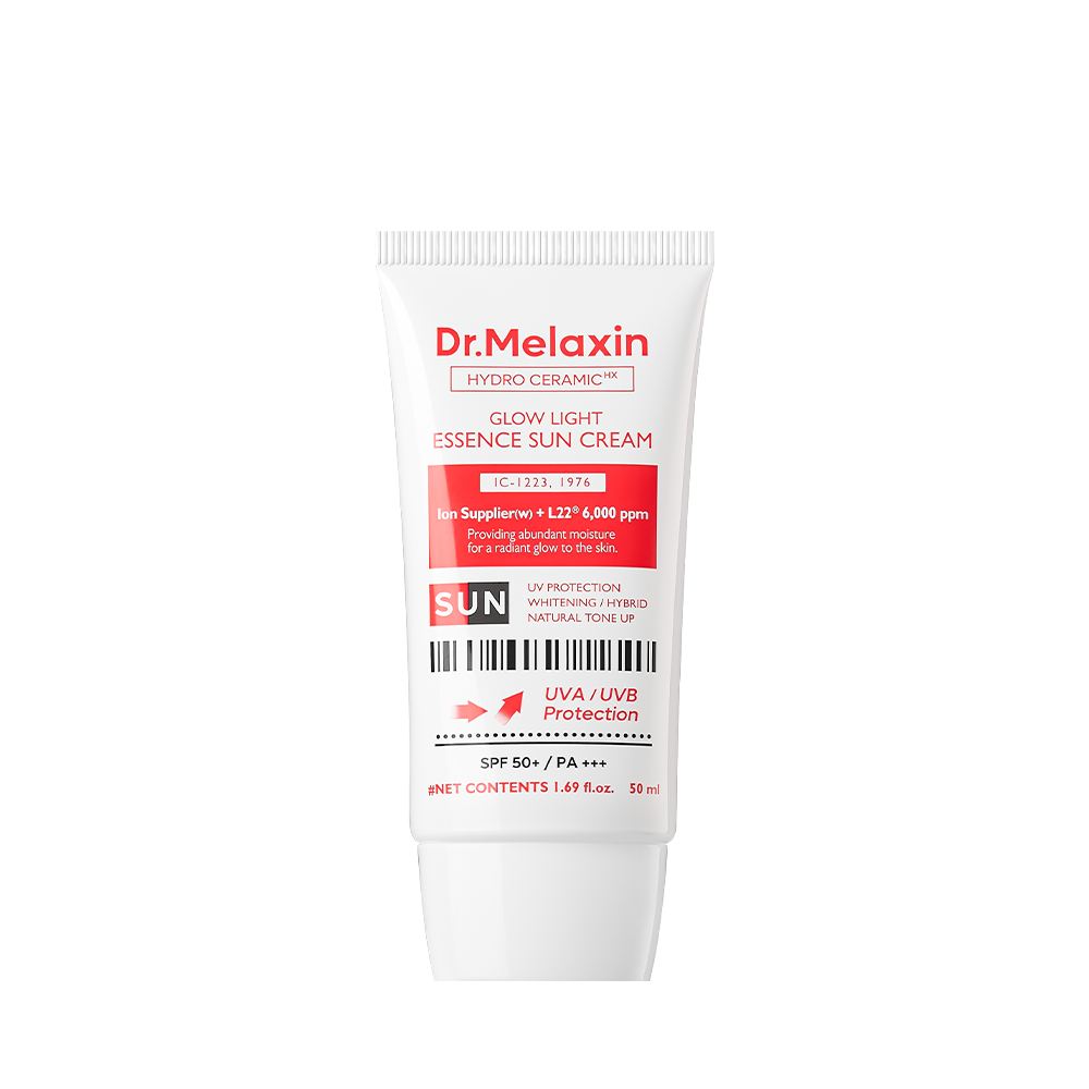 Dr.Melaxin Dr.Melaxin Hydro Ceramic Glow Light Essence Sun Cream 50ml - brightening - front bottle shot