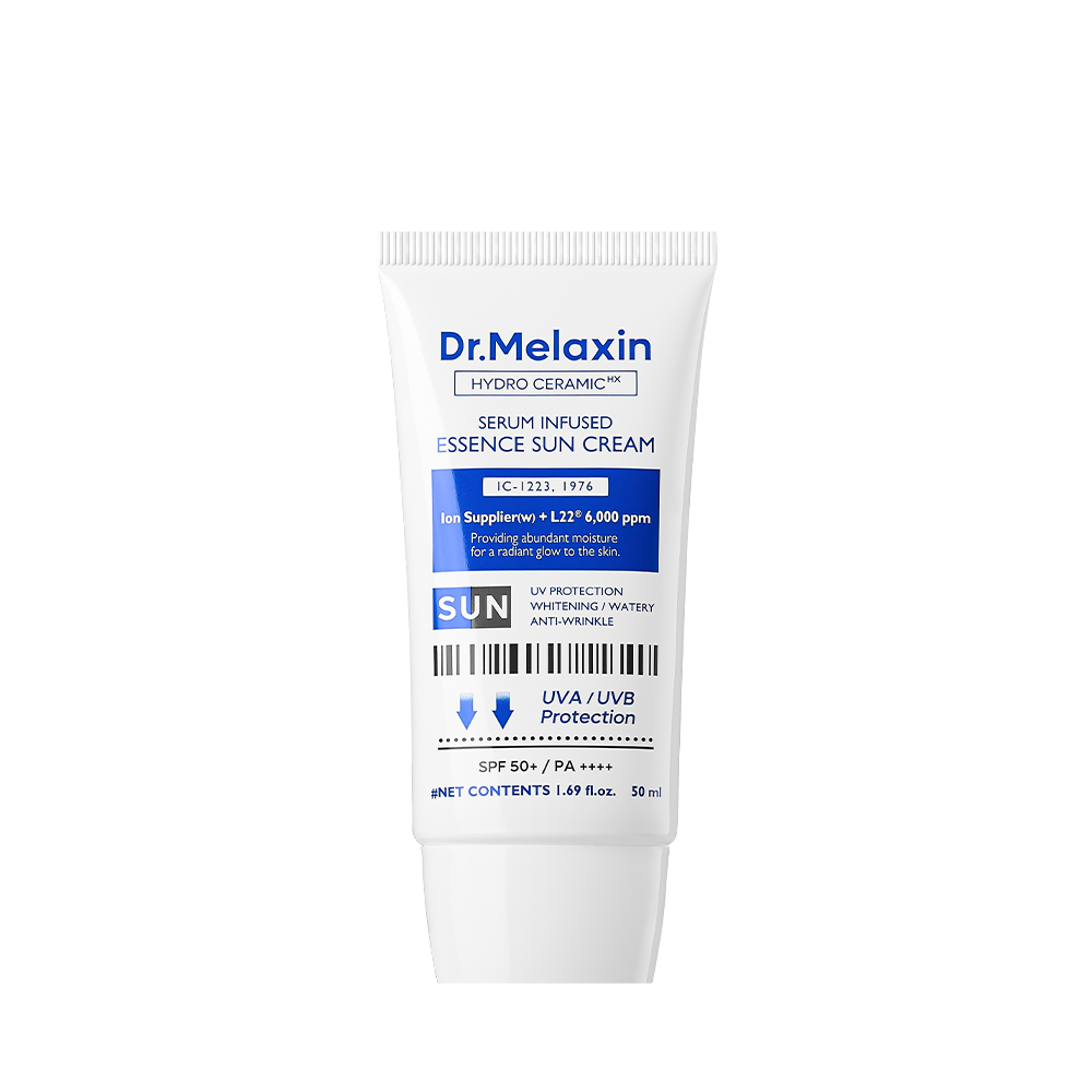 Dr.Melaxin Dr.Melaxin Hydro Ceramic Serum Infused Essence Sun Cream 50ml - hydrating - front bottle shot
