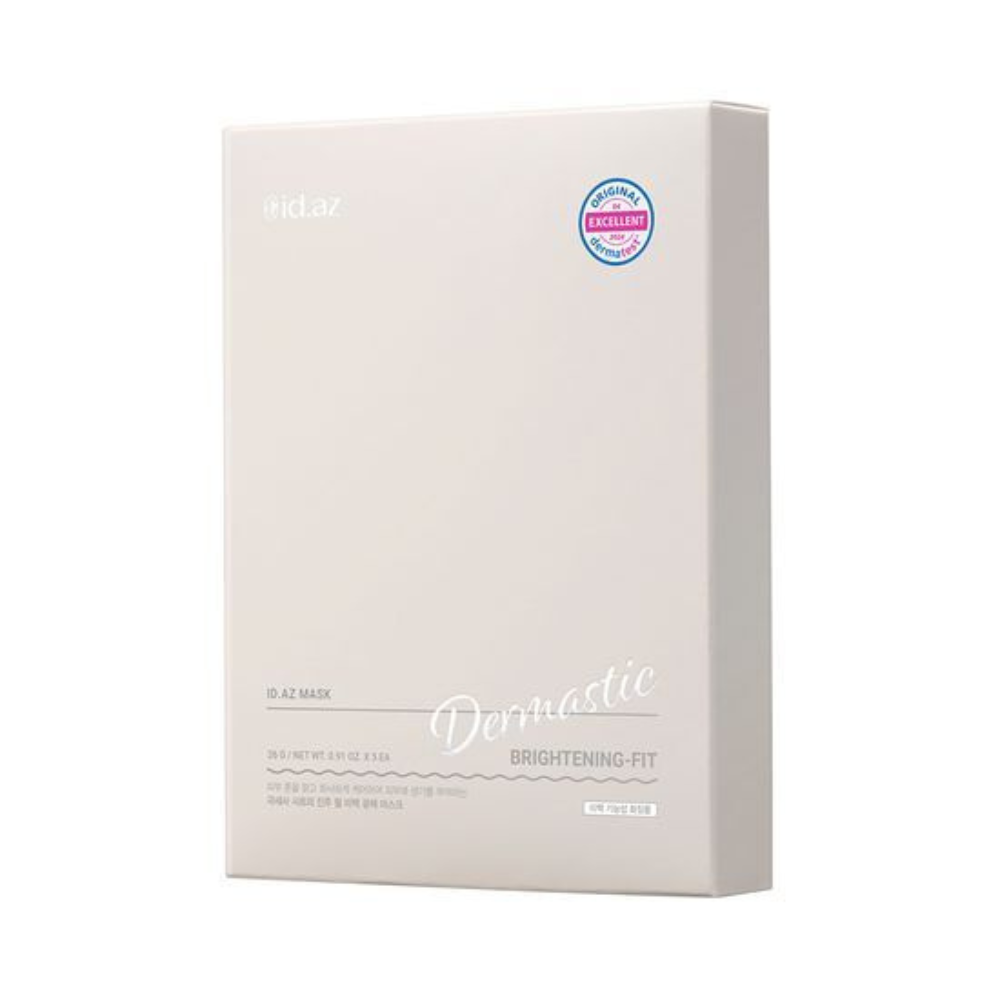 id PLACOSMETICS ID.AZ Dermastic Brightening-Fit Mask 26g * 5ea - soothing - front bottle shot