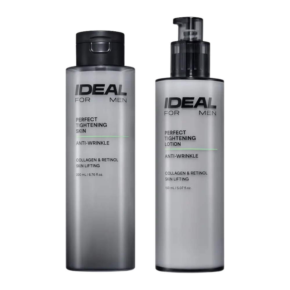 IDEAL FOR MEN IDEAL FOR MEN Perfect Elasticity Skin & Lotion 2-Piece Set Special Set - hydrating - front bottle shot