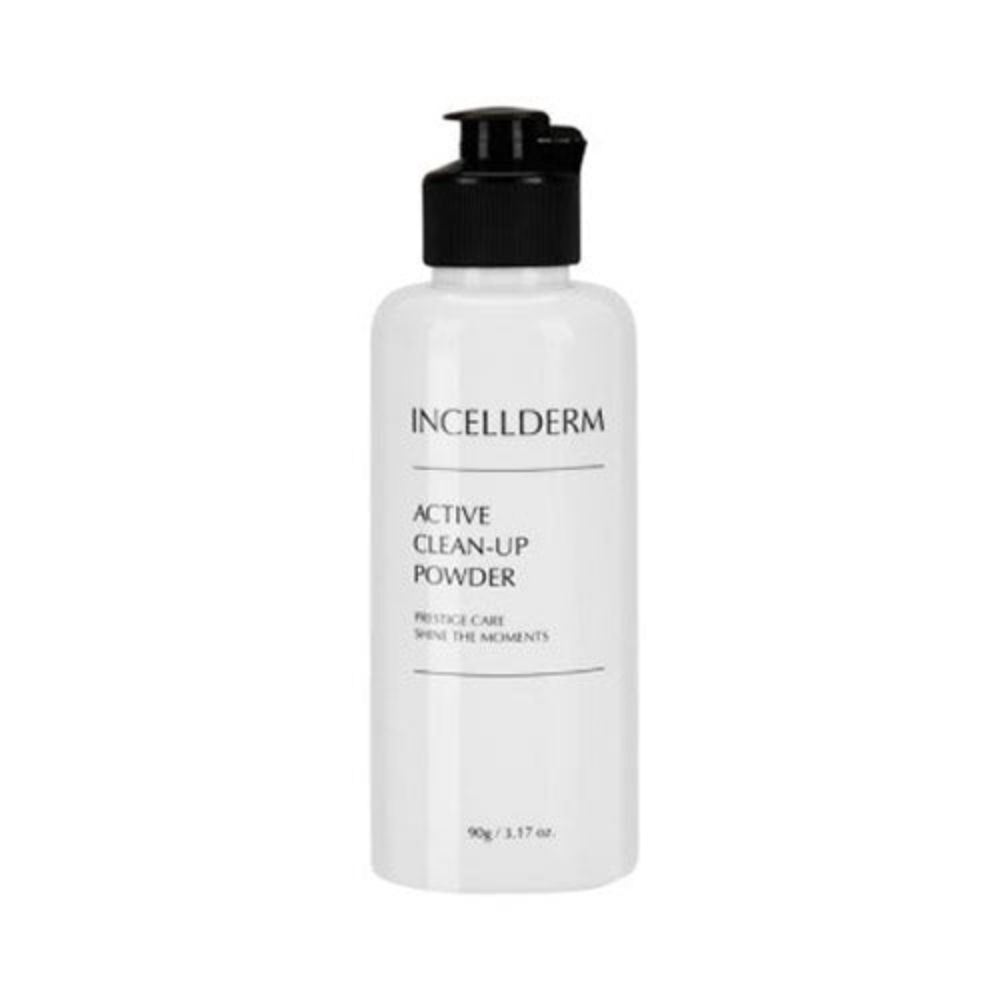 INCELLDERM INCELLDERM Clean Up Powder 90g - cleansing - front bottle shot