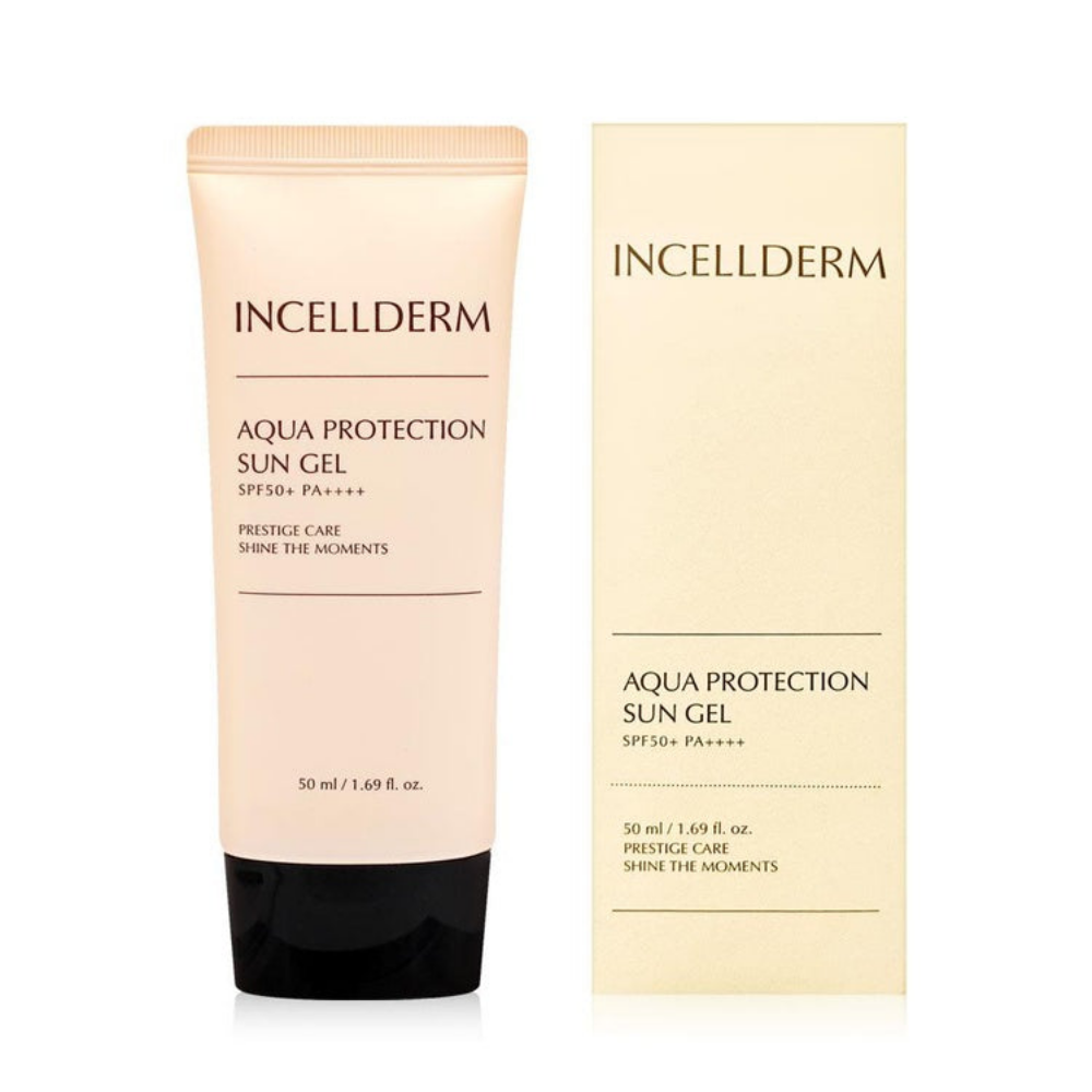 INCELLDERM INCELLDERM Aqua Protection Sun Gel SPF50 PA++++ 50ml - hydrating - front bottle shot