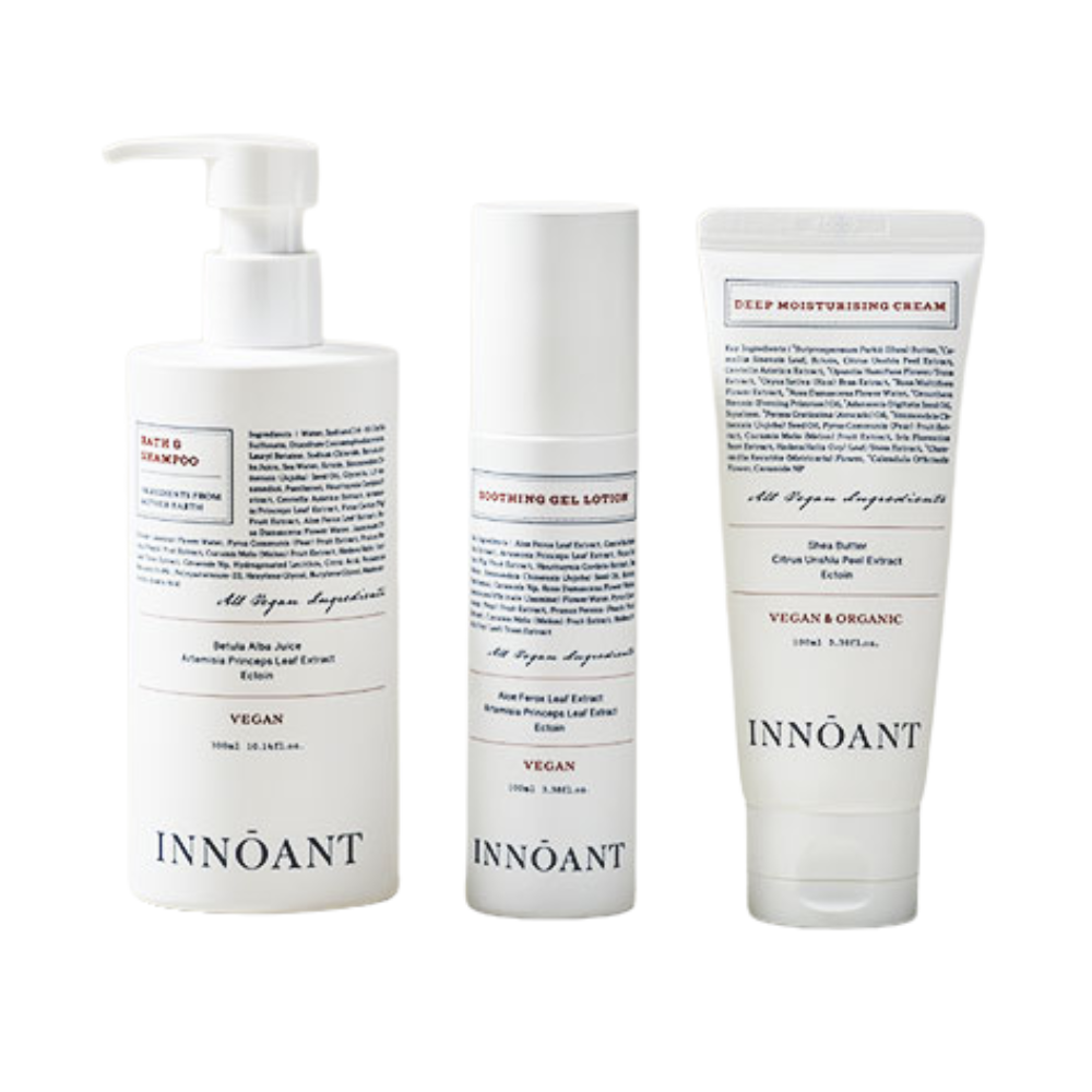 INNOANT INNOANT 3-Step Essential Skincare Set - hydrating - front bottle shot