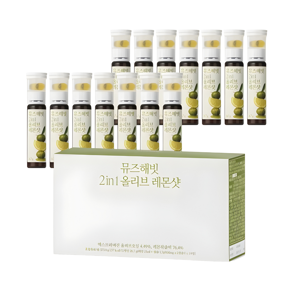 INTAKE INTAKE Muse Habit 2-in-1 Olive Lemon Shot 2-Week Supply (Dual Formula / 14 Sticks) - daily care - front bottle shot