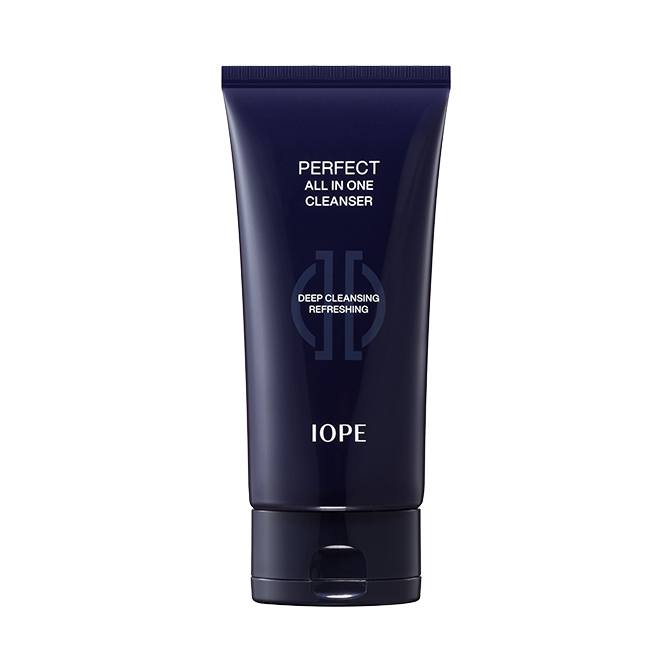 IOPE IOPE MEN Perfect All-in-One Cleanser 125g - hydrating - front bottle shot
