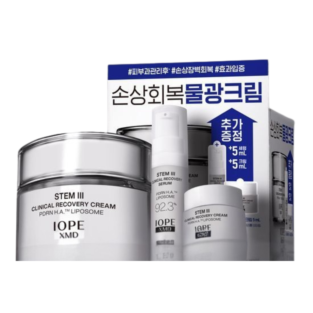 IOPE IOPE XMD III Clinical Recovery Cream 50ml Special Set - hydrating - front bottle shot