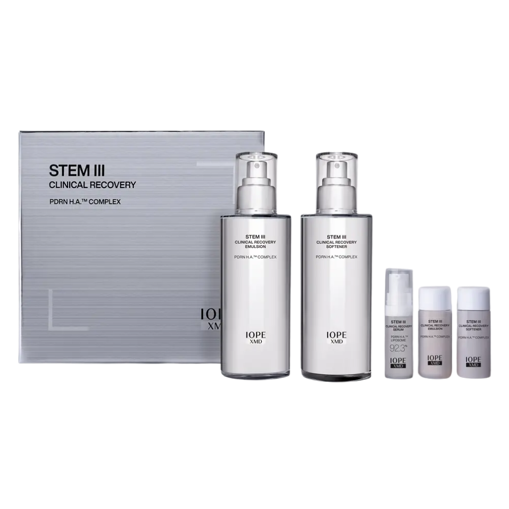 IOPE IOPE XMD Stem3 2-Piece Set (Softener 130ml + Emulsion 130ml) Special Set - hydrating - front bottle shot