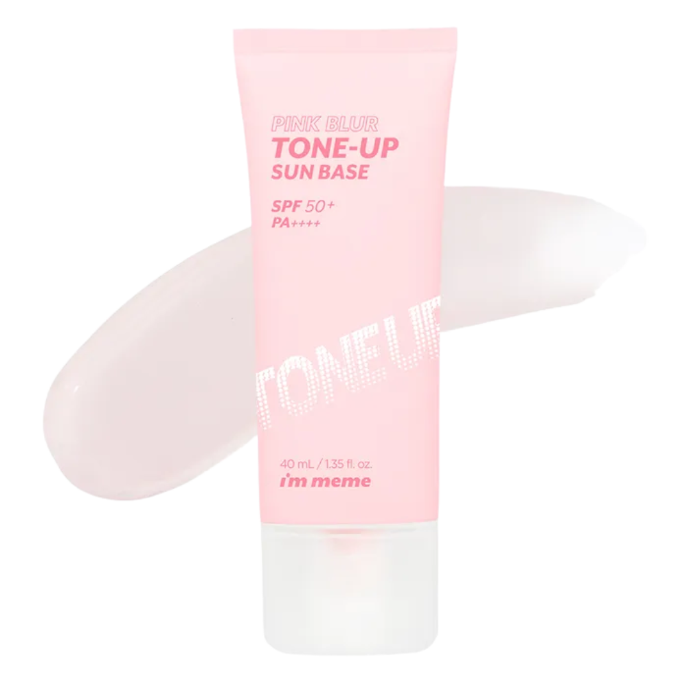 I'M MEME I’M MEME Pink Blur Tone-Up Sun Base SPF50+ PA++++ 40ml - hydrating - front bottle shot