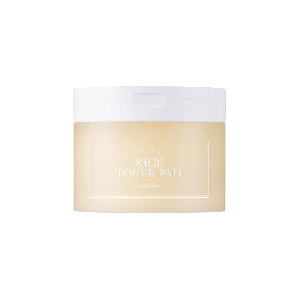 I'm from I'm from Rice Toner Pad 140ml (60P) - hydrating - front bottle shot