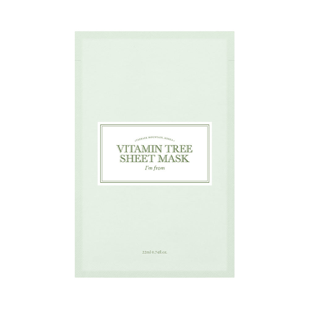 I'm from I'm from Vitamin Tree Sheet Mask 5ea - hydrating - front bottle shot