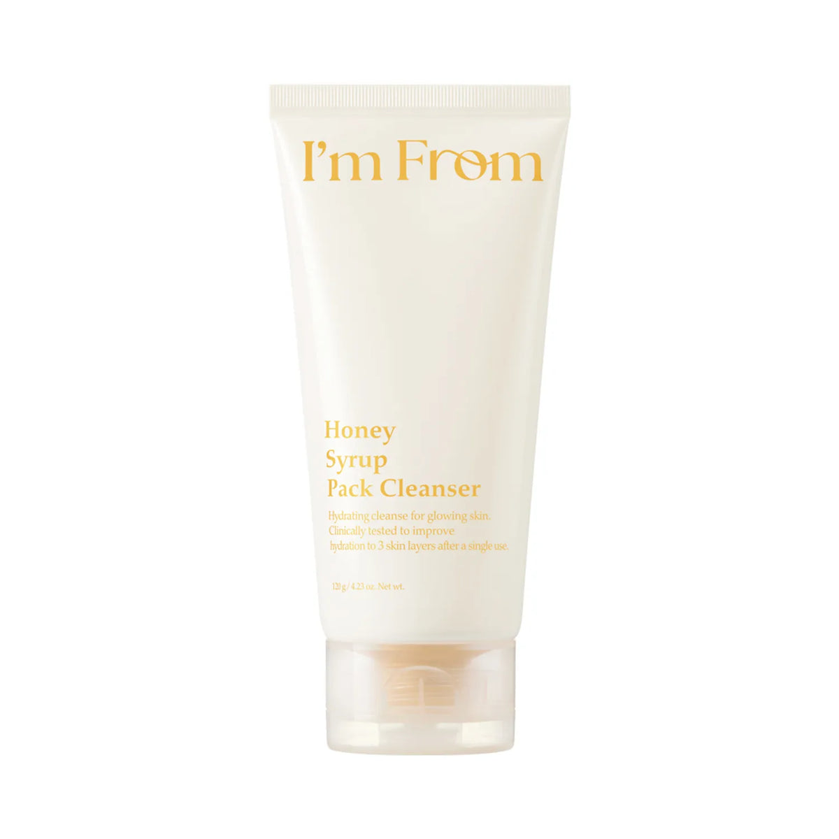 I'm from I’m from Honey Syrup Pack Cleanser 120g - hydrating - front bottle shot