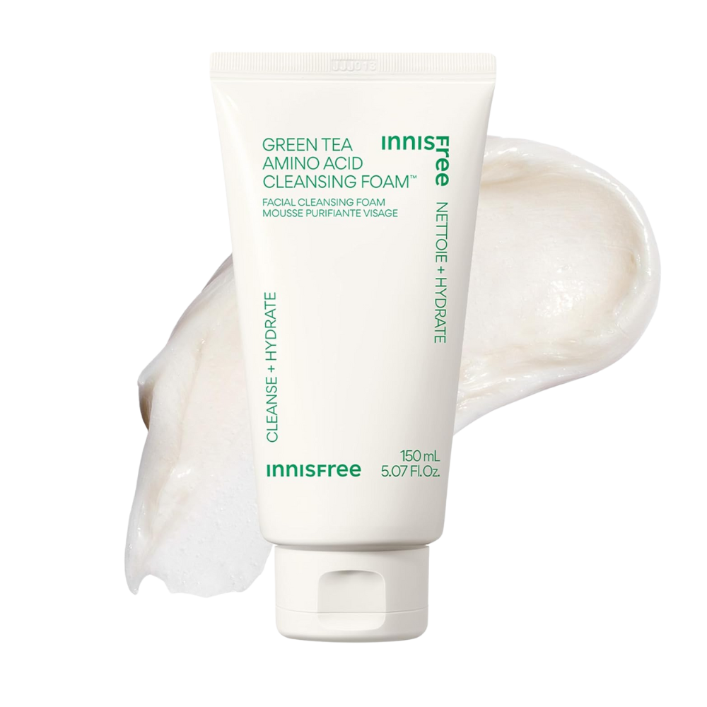 Innisfree Innisfree Green Tea Amino Acid Cleansing Foam 150ml - hydrating - front bottle shot
