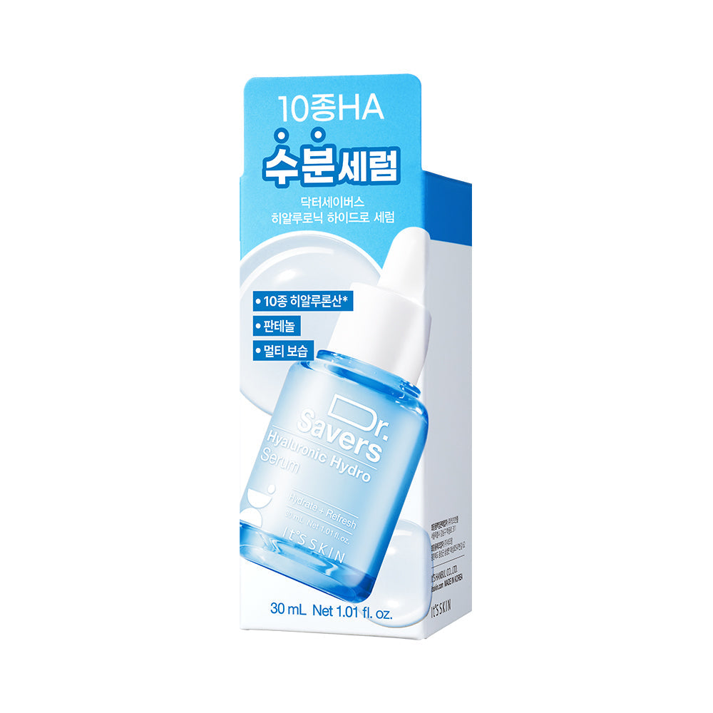 It's SKIN It's SKIN Doctor Savers Hyaluronic Hydro Serum 30ml - hydrating - front bottle shot