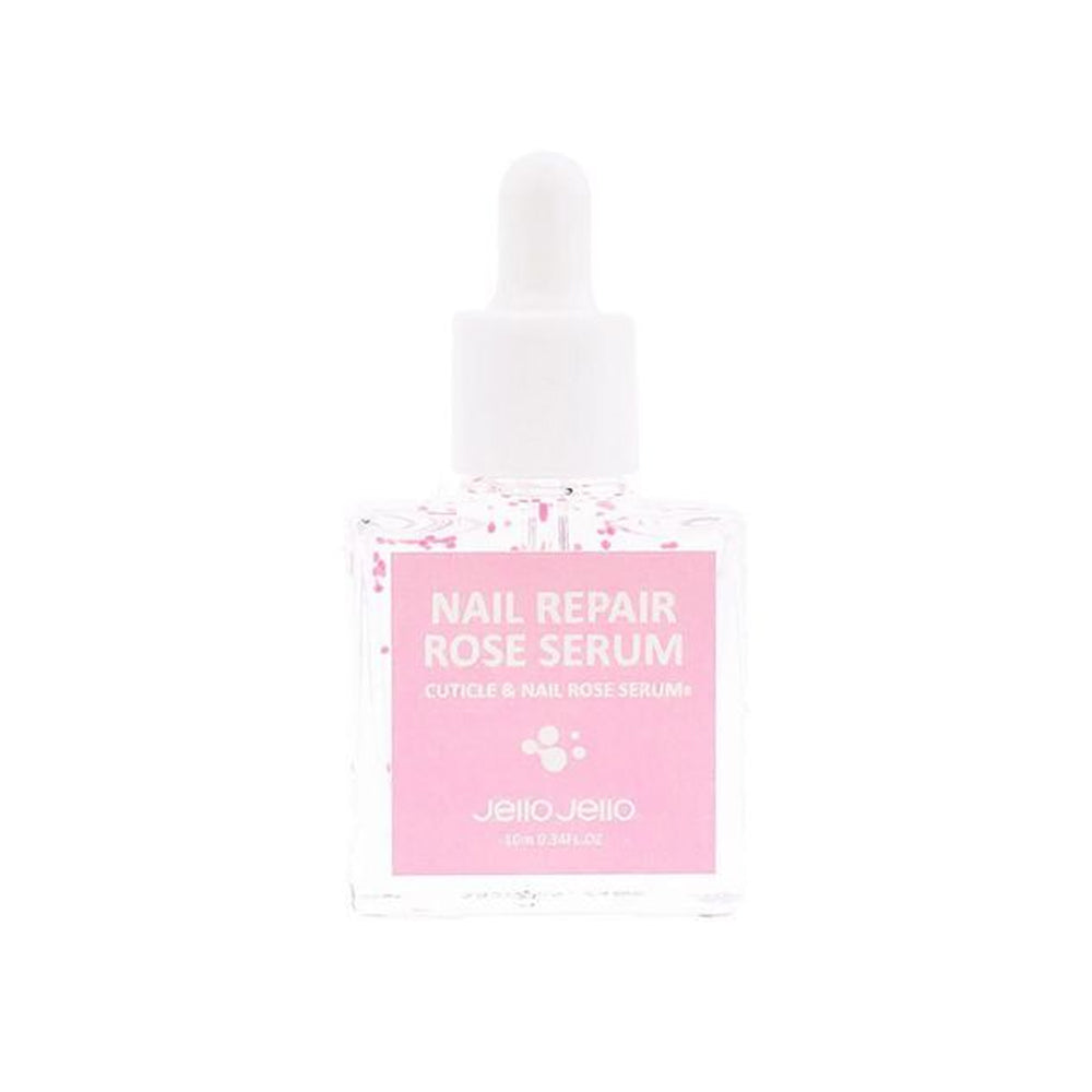 JELLO JELLO JELLO JELLO Nail Repair Rose Serum - hydrating - front bottle shot