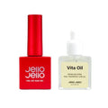JELLO JELLO JELLO JELLO Peel Off Base Gel + Vita Oil Special Set - exfoliating - front bottle shot