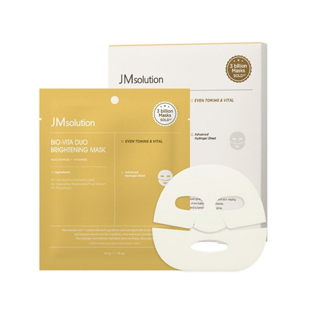 JM Solution JM Solution Bio-Vita Duo Brightening Mask 4ea - brightening - front bottle shot