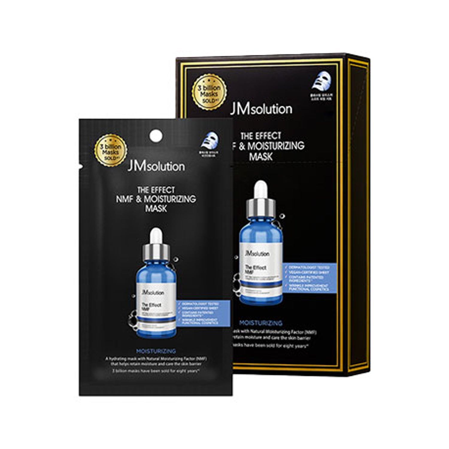 JM Solution JM Solution The Effect NMF & Moisturizing Mask 10ea - hydrating - front bottle shot