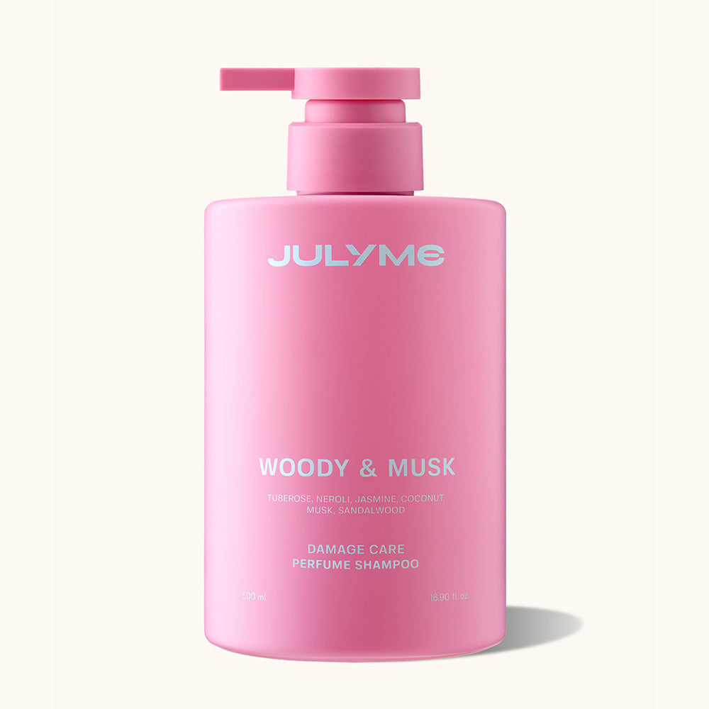 JULYME JULYME Damage Care Perfume Shampoo Woody & Musk 500ml - soothing - front bottle shot