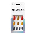 MUZMAK MUZMAK Nail Tips 36pcs #Jelly Palette(Regular Square) - anti-aging - front bottle shot