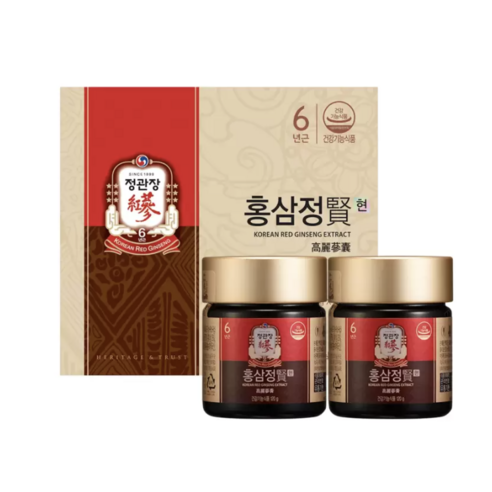 Jung Kwan Jang Jung Kwan Jang Korean Red Ginseng Extract Hyeon 120g x 2 Bottles - daily care - front bottle shot