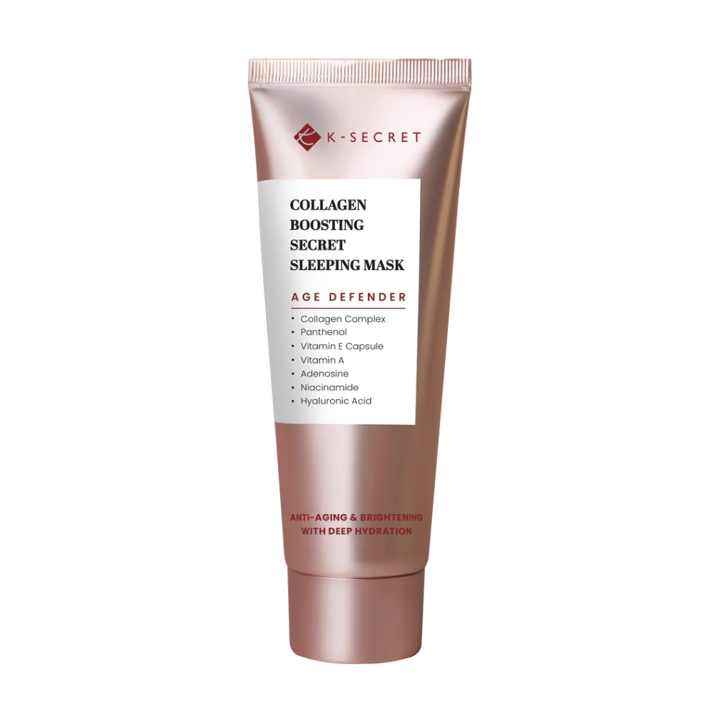 K-SECRET K-SECRET Collagen Boosting Secret Sleeping Mask 60ml - brightening - front bottle shot