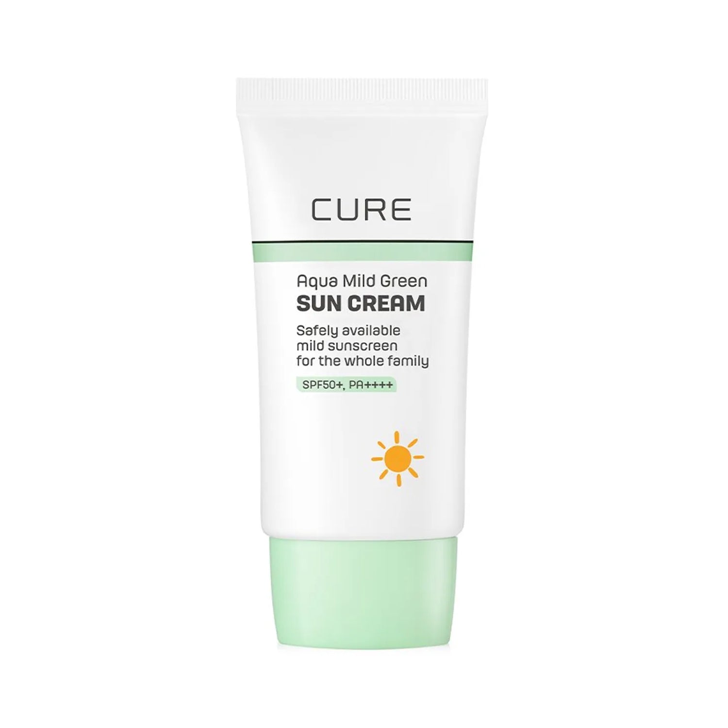 KIM JEONG MOON Aloe KIM JEONG MOON Aloe CURE Aqua Mild Green Sun Cream 40ml - hydrating - front bottle shot