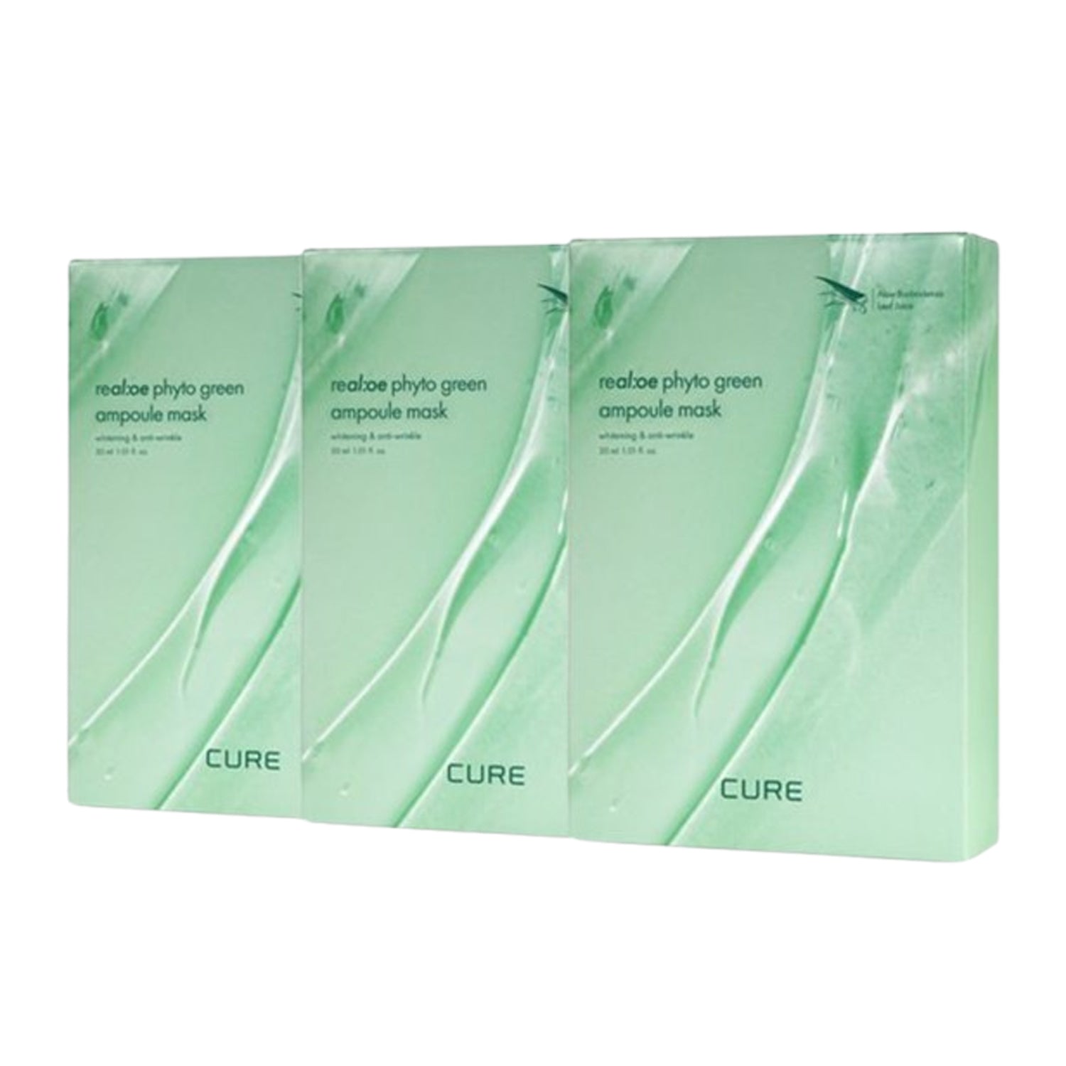 KIM JEONG MOON Aloe KIM JEONG MOON Aloe CURE Phyto Green Ampoule Mask Pack Season 5 (30 Sheets) - hydrating - front bottle